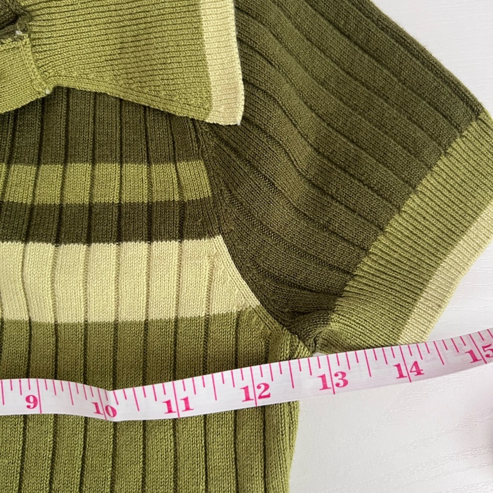 Urban Outfitters Green Striped Knit Juniper Sweater Romper NWT Size SP - Picture 8 of 10